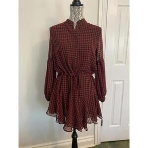 Vici gingham dress size small worn once